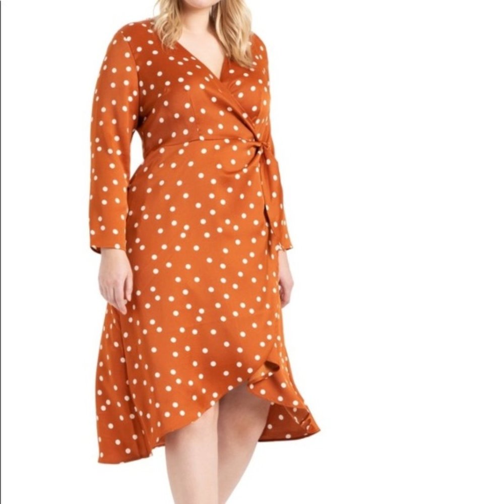 Eloquii Tulip Hem Wrap Dress